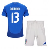 Maglie da calcio Italia Matteo Darmian #13 Prima Maglia Bambino Europei 2024 Manica Corta (+ Pantaloni corti)